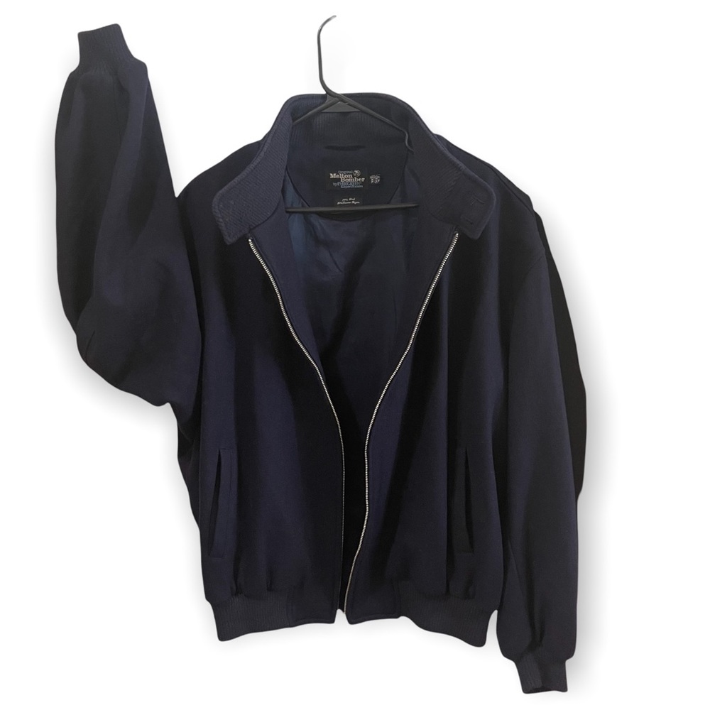 VTG Original Melton Bomber Mens XL Coat by Evergreen Expert Makers Jacket Wool